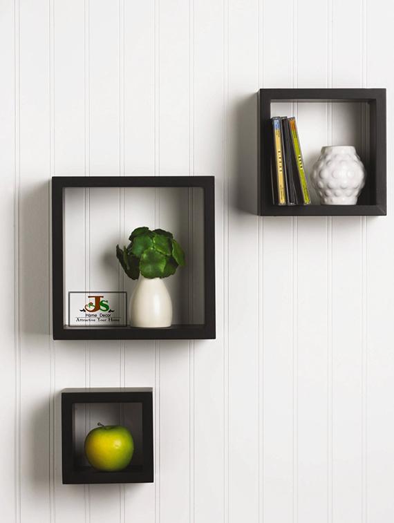 Wooden Nesting Square Wall Shelf Set Of 3 By Sunshine Wood Wooden Nesting Square Wall Shelf Set Of 3 By Sunshine Wood Ping For Shelves In India 14894300
