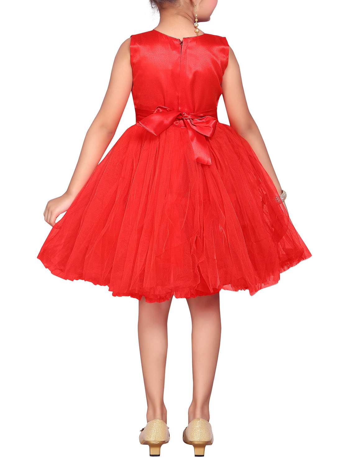 red net frock