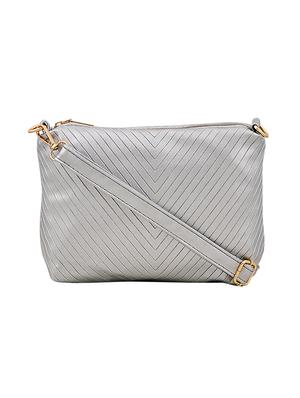 Silver Leatherette Handbag By Mark Keith Online Ping For Silver Leatherette Handbag 14898757 Standard Image 4