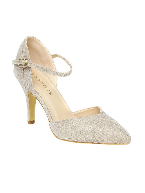 beige pu ankle strap sandals - 14898898 -  Standard Image - 0