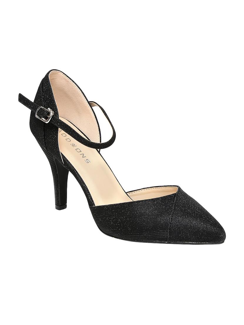 black pu ankle strap sandals - 14898899 - Zoom Image - 0