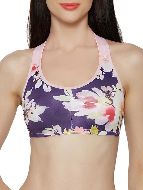 styled back floral bra - 14900675 - Standard Image - 0