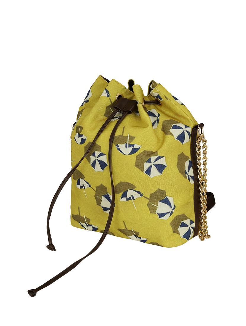 yellow canvas sling bag - 14903393 - Standard Image - 3