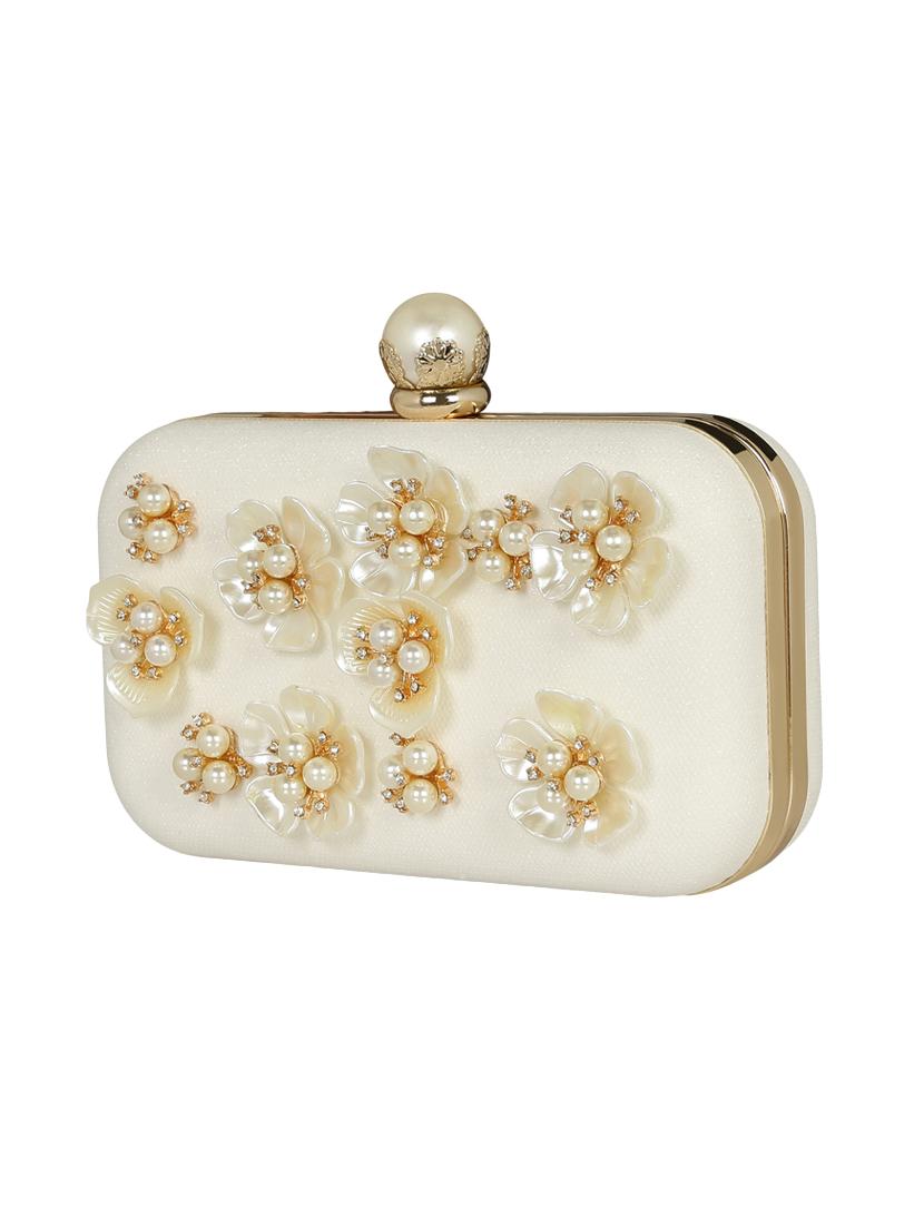 white metal box clutch - 14903583 - Standard Image - 3