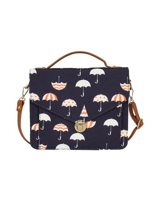 blue canvas sling bag - 14903586 -  Standard Image - 0