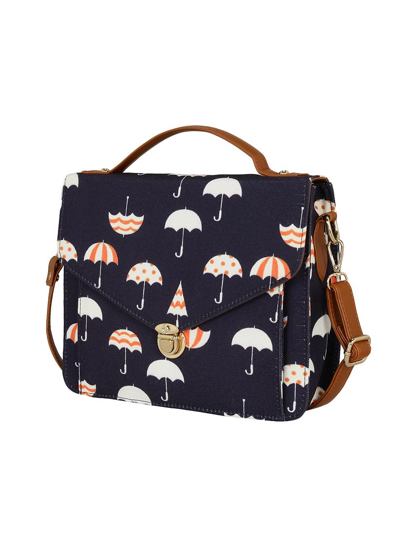 blue canvas sling bag - 14903586 - Standard Image - 3