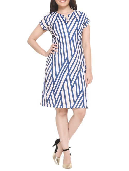 blue printed shift dress - 14903637 -  Standard Image - 0