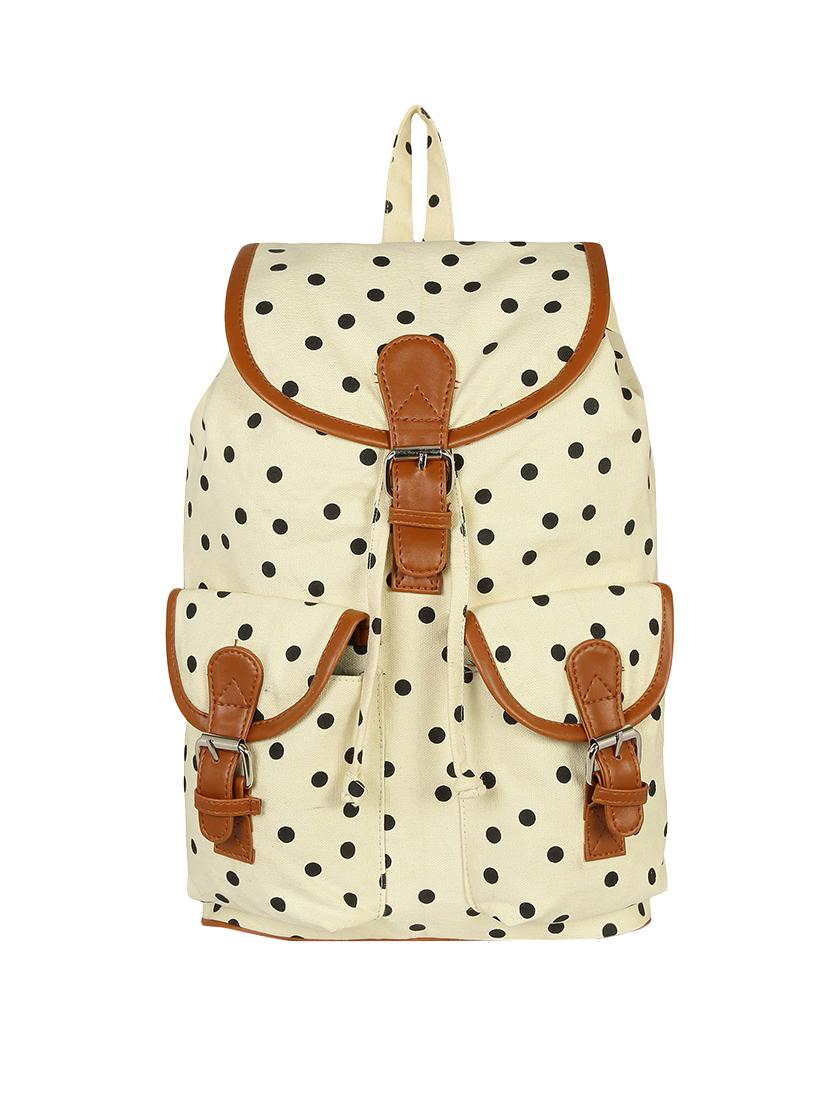 white canvas regular backpack - 14905664 -  Zoom Image - 0