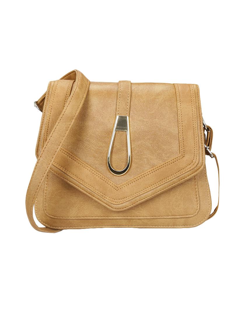 beige leatherette  regular sling bag - 14905670 -  Zoom Image - 0