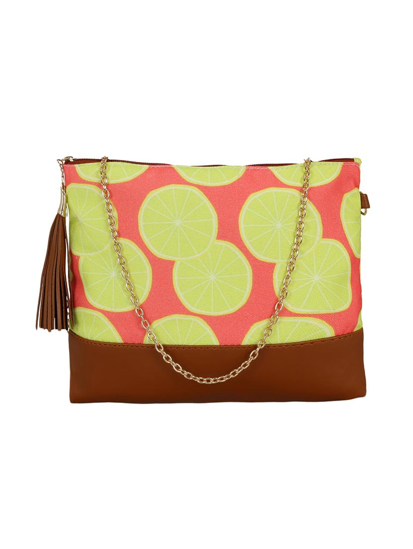 orange canvas regular clutch - 14908158 - Zoom Image - 0