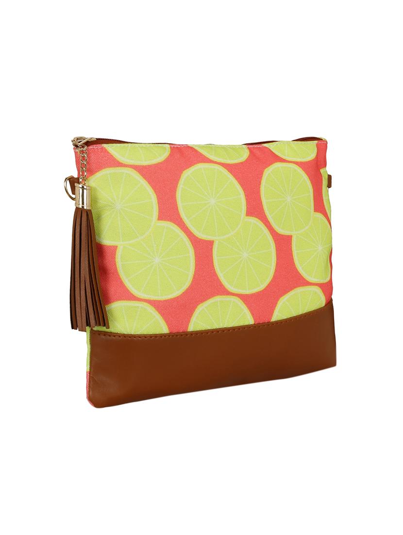 orange canvas regular clutch - 14908158 - Standard Image - 3