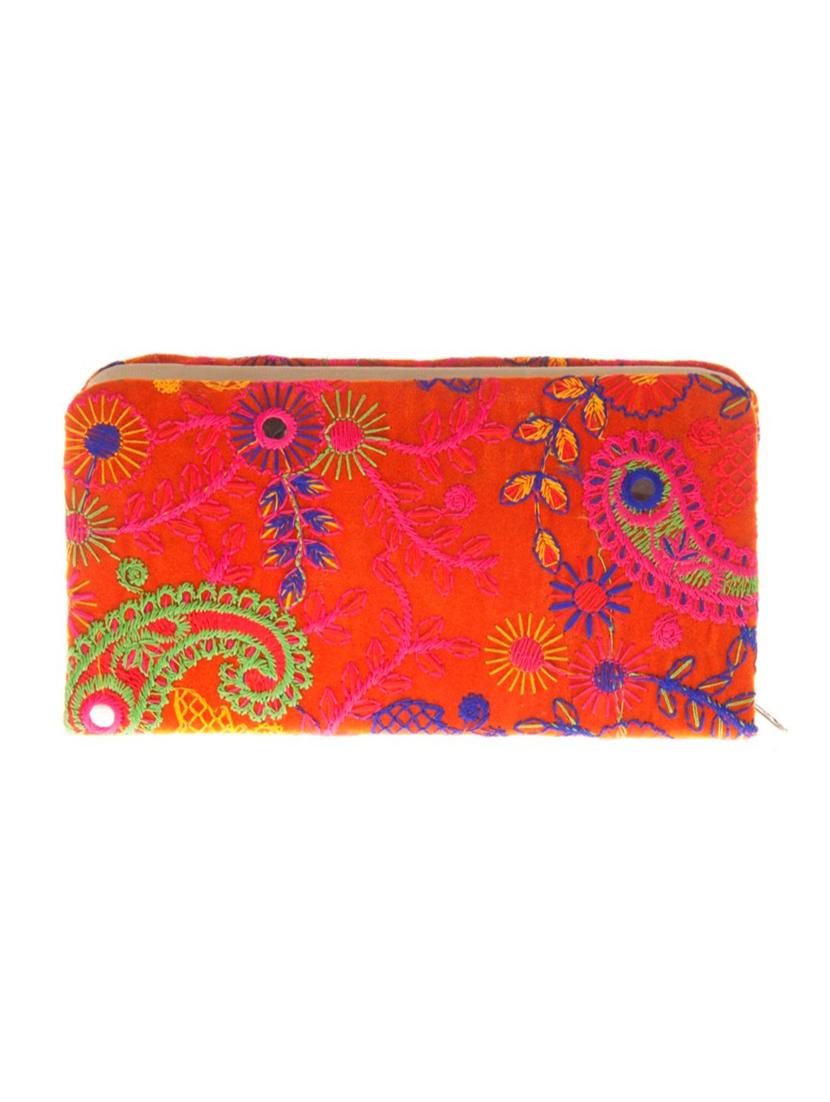 multi colored cotton minaudiere clutch - 14909729 - Zoom Image - 0