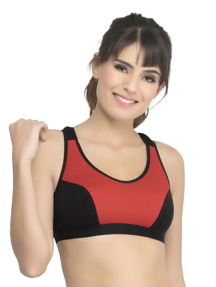 red hosery sports bra - 14915288 - Zoom Image - 0
