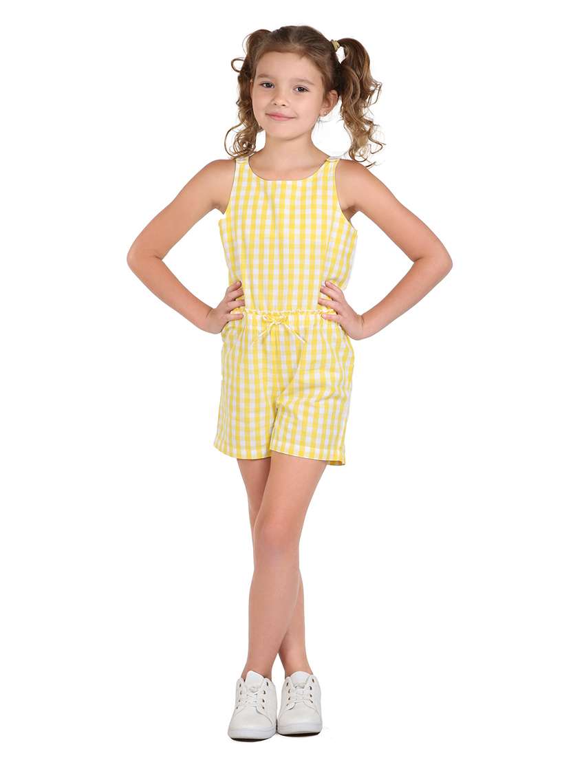 yellow cotton playsuit