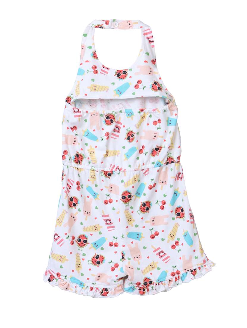 white cotton playsuit