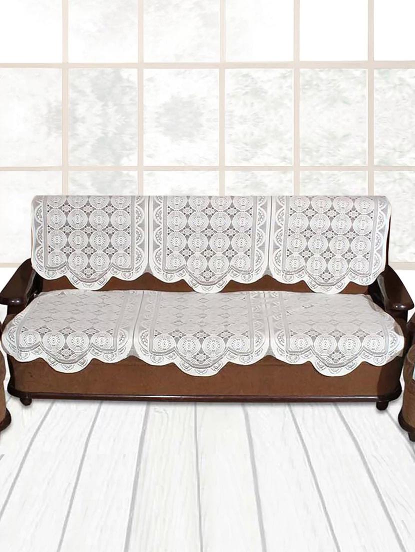 3 Seater White Knitting Sofa Cover By Vivek Homesaaz Online 3 Seater White Knitting Sofa Cover By Vivek Homesaaz Online Ping For Covers In India 14925493