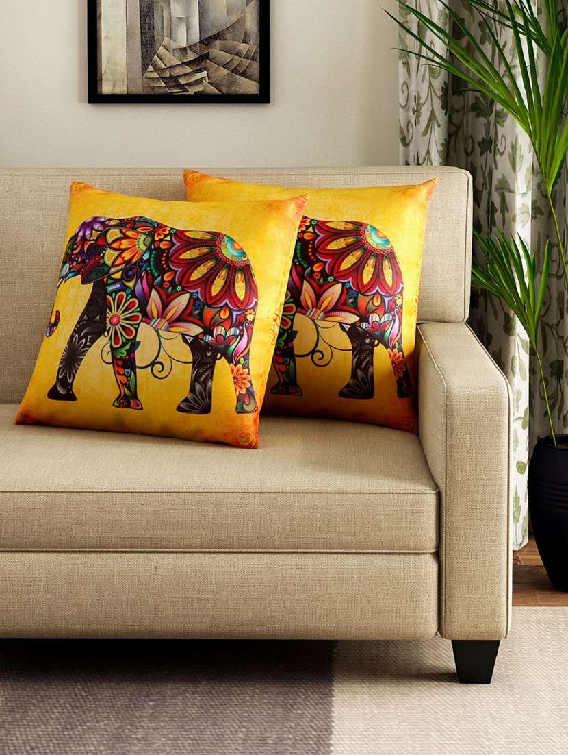 Buy online Elephant Theme Cushion Cover Set Of from Cushions