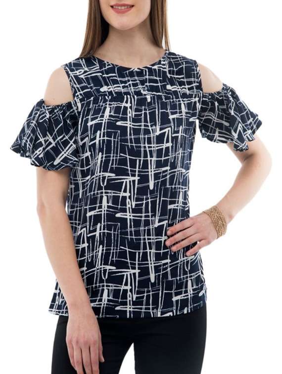 women's straight round neck top - 14930581 - Zoom Image - 0