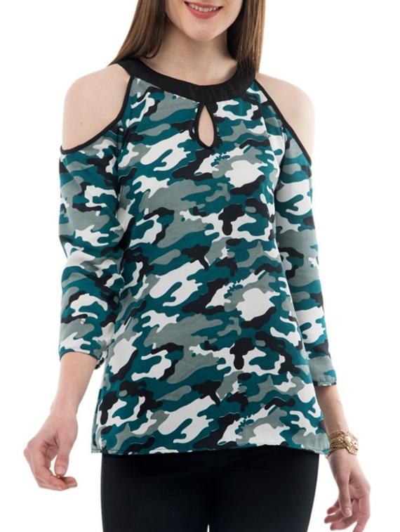 women's straight key hole neck top - 14930593 - Zoom Image - 0