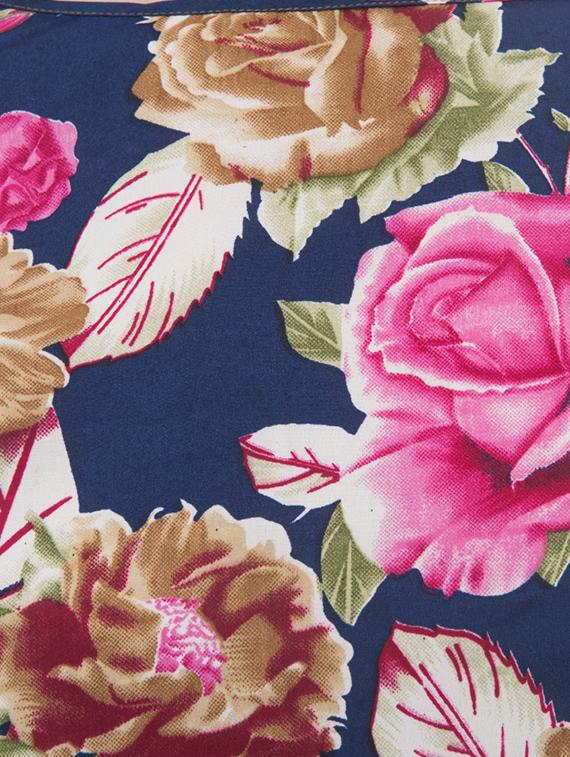 floral boat neck top - 14930613 - Standard Image - 3