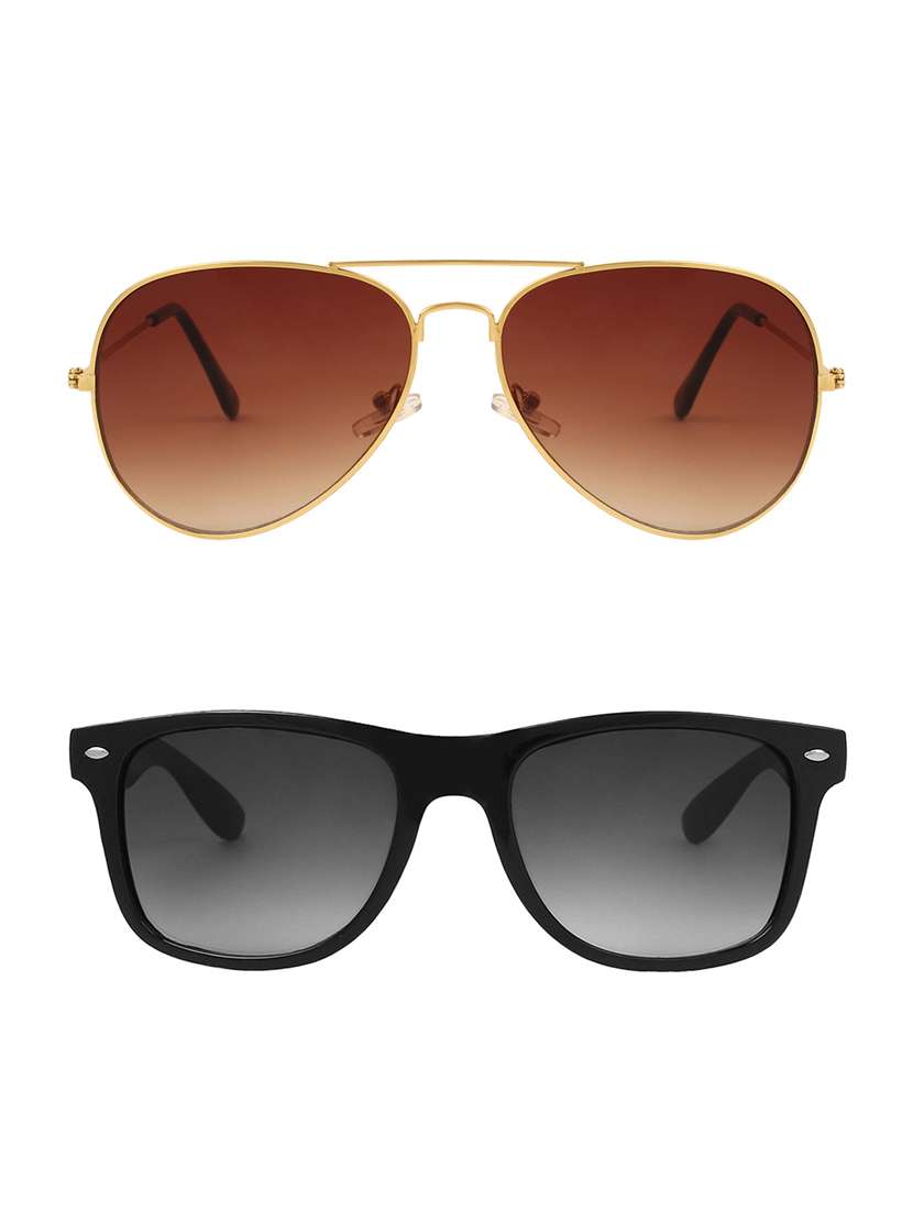 abner combo of aviator & wayfarer sunglases