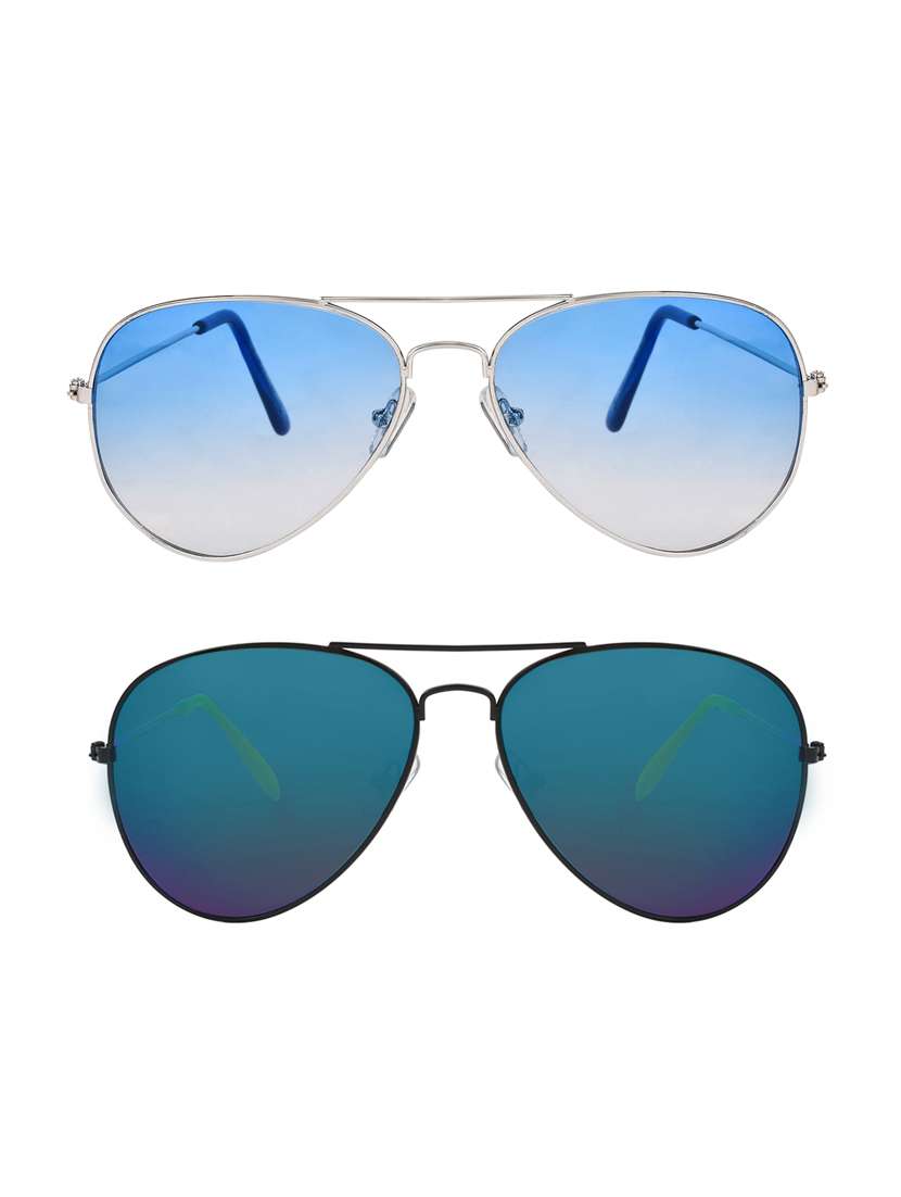 abner aviator, aviator sunglasses (blue, blue)