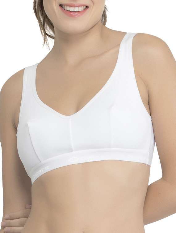 white solid sports bra - 14933648 - Zoom Image - 0
