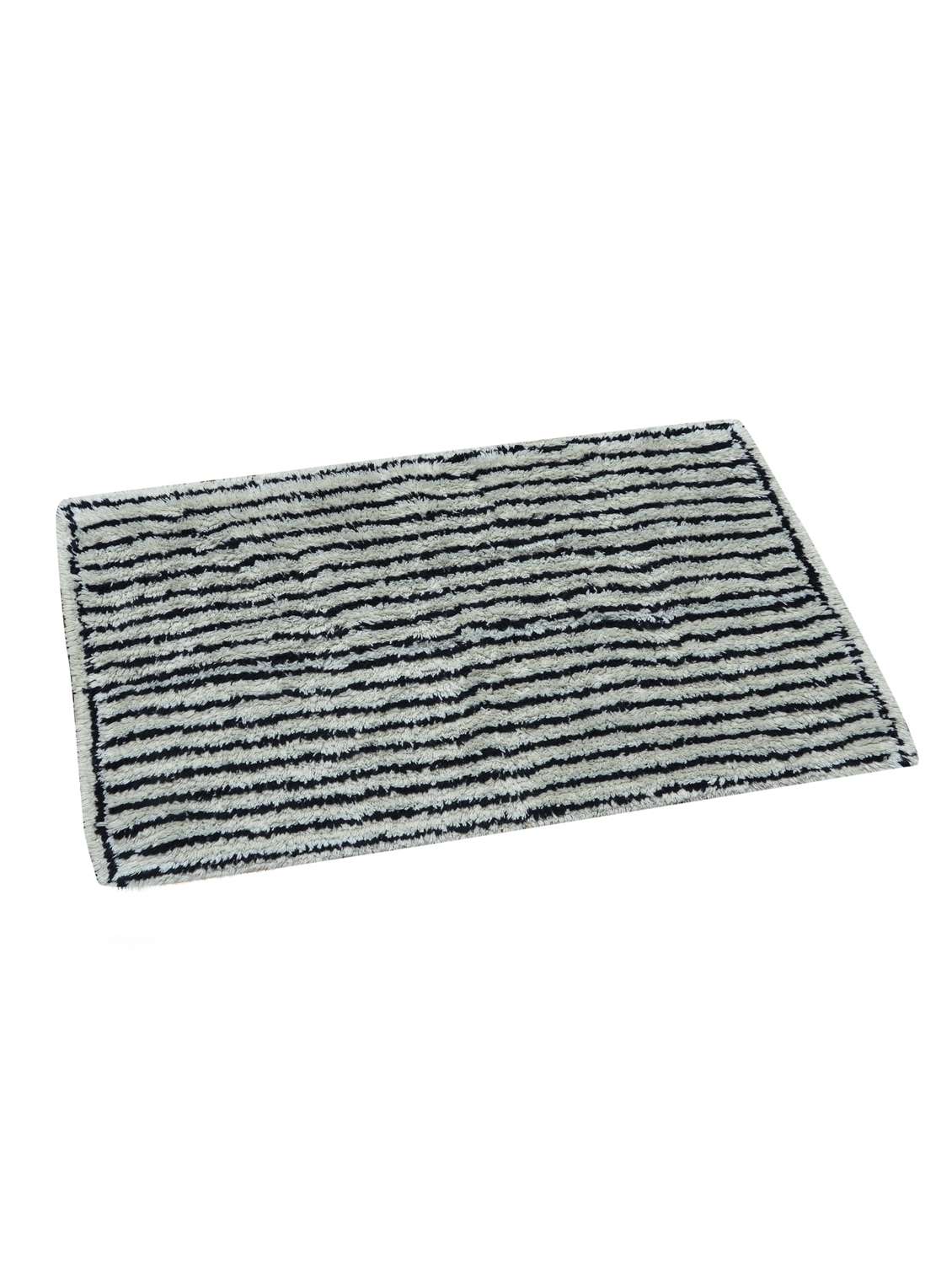 striped cotton mat