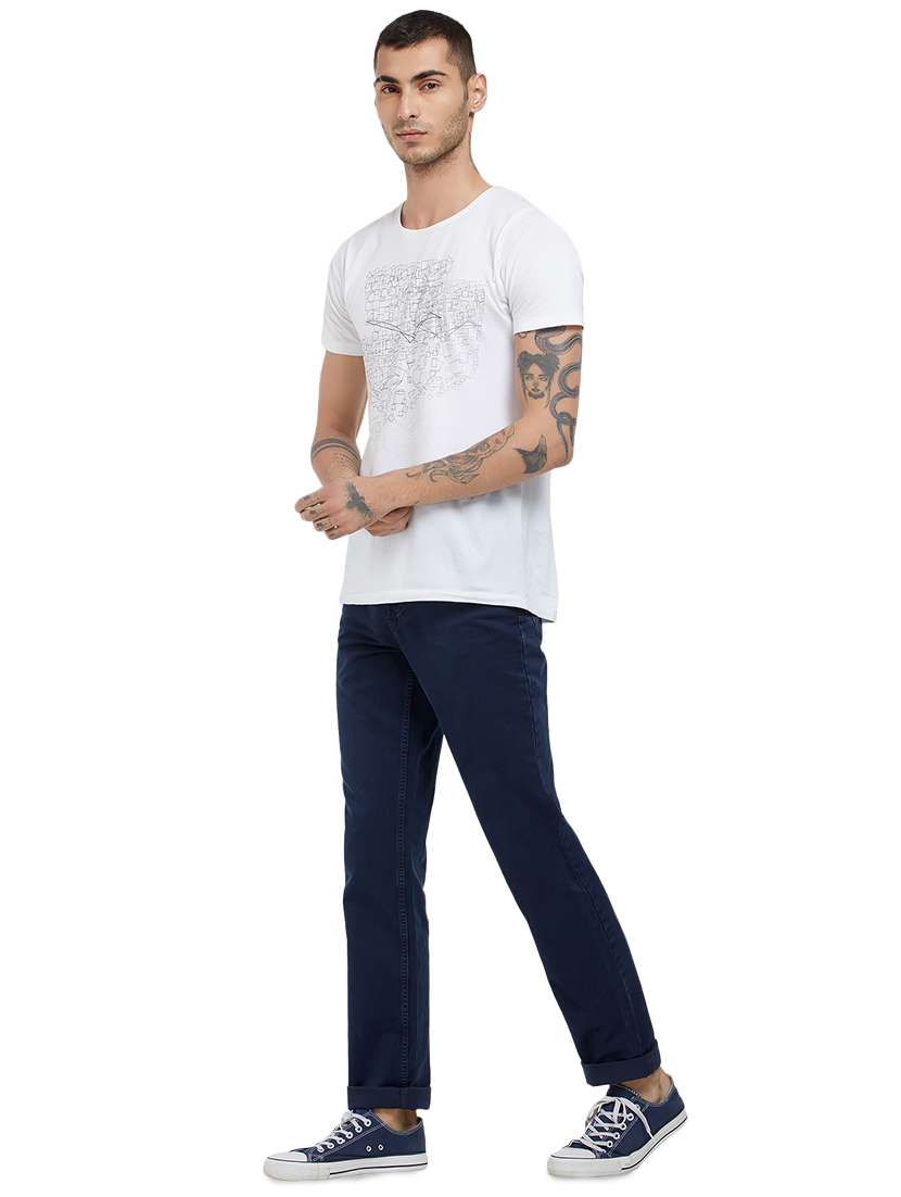 Blue Denim Plain Jeans