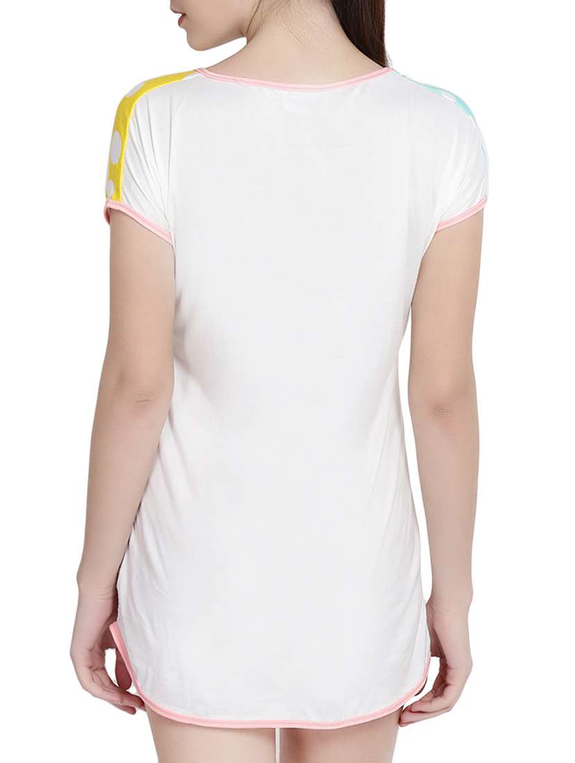 multi colored cotton printed sleepshirt - 14946798 -  Standard Image - 3