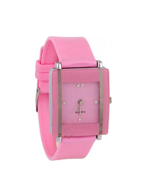 jay creation pink rectangle dial watch - 14959555 -  Standard Image - 0