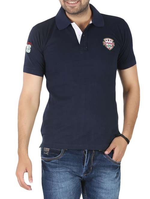 navy blue cotton t-shirt - 14959690 -  Standard Image - 0