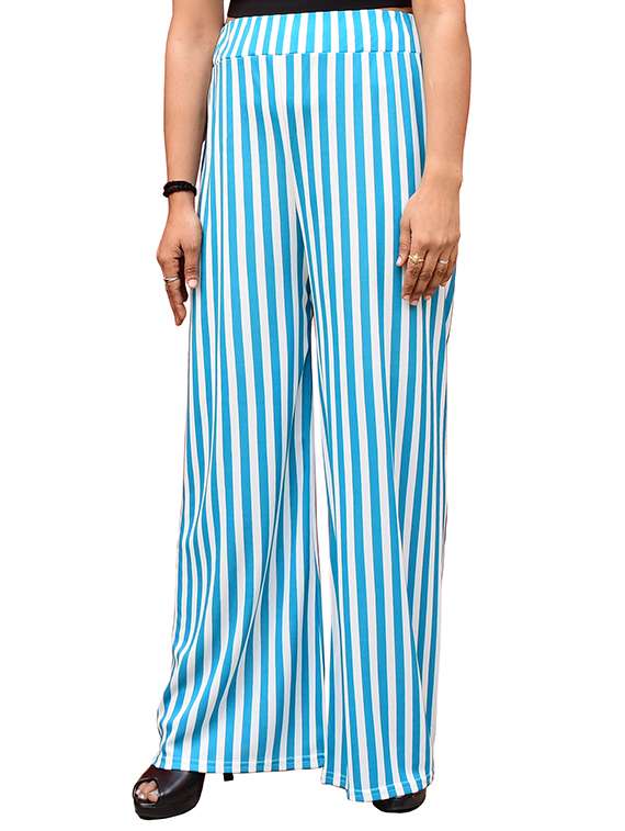 striped straight palazzo