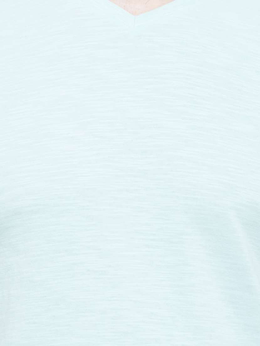 light blue cotton t-shirt - 14961691 - Standard Image - 3