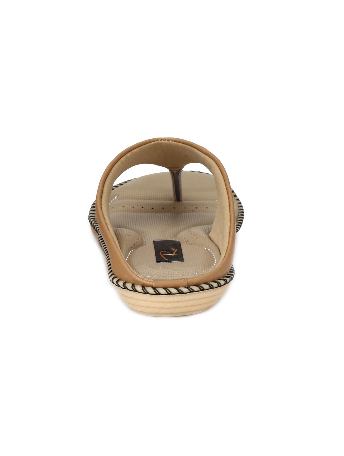 tan leatherette slippers - 14963439 - Standard Image - 3