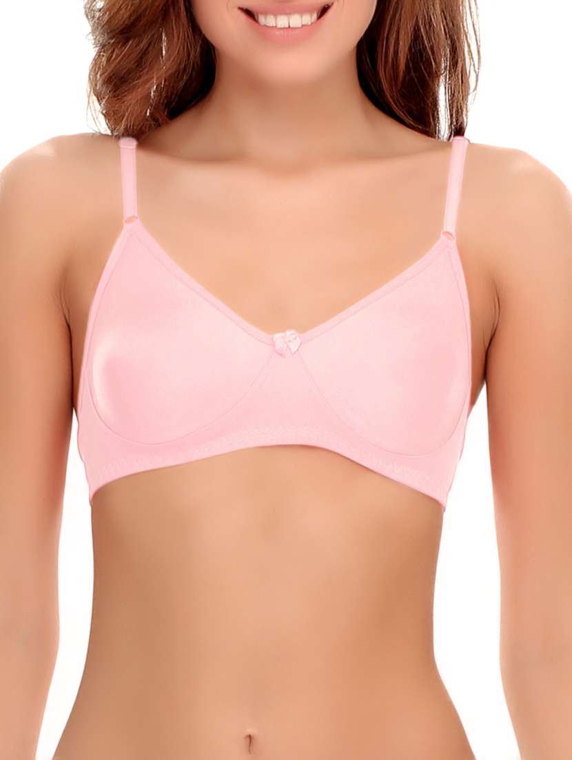set of 2 solid bow patch bra - 14964755 -  Standard Image - 5