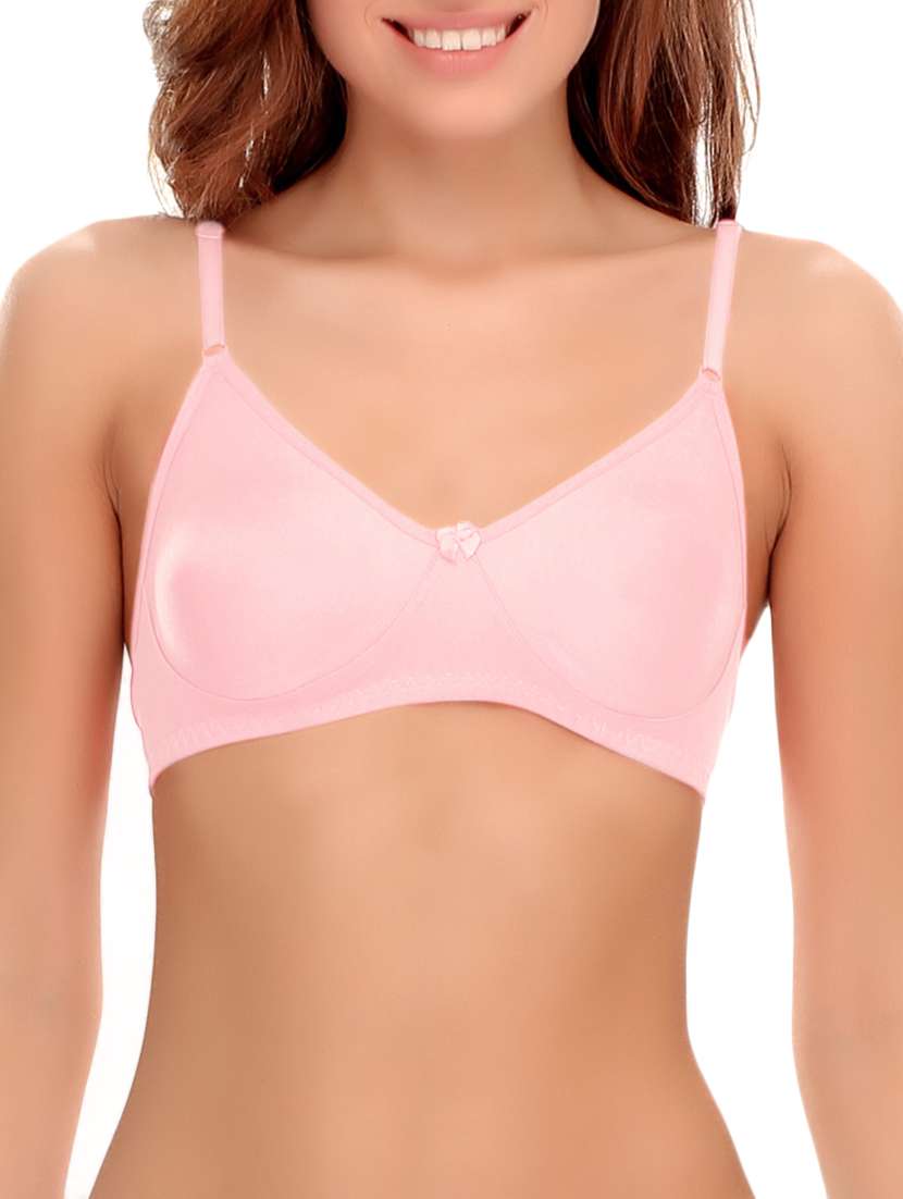 set of 2 bow patch solid bras - 14964761 -  Standard Image - 5