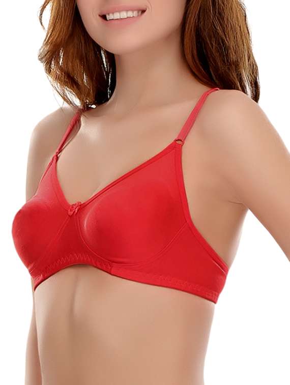 set of 3 bow patch solid bras - 14964774 -  Standard Image - 3