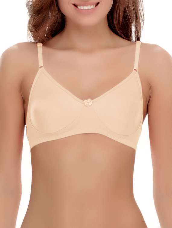 set of 3 bow patch solid bras - 14964774 -  Standard Image - 5