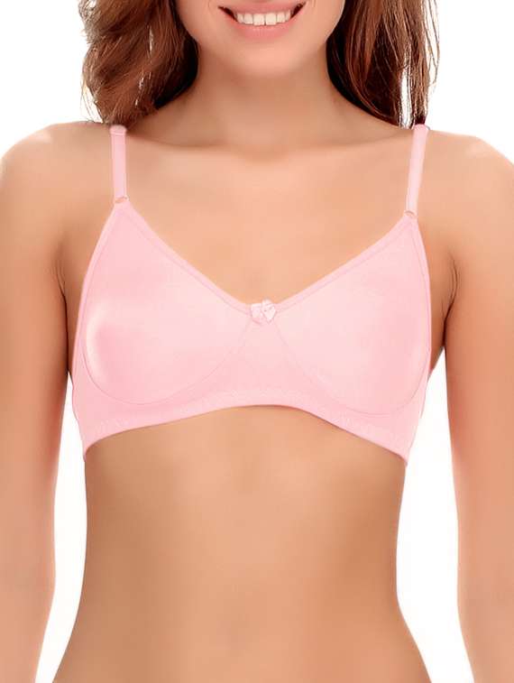 set of 3 bow patch solid bras - 14964775 - Standard Image - 5