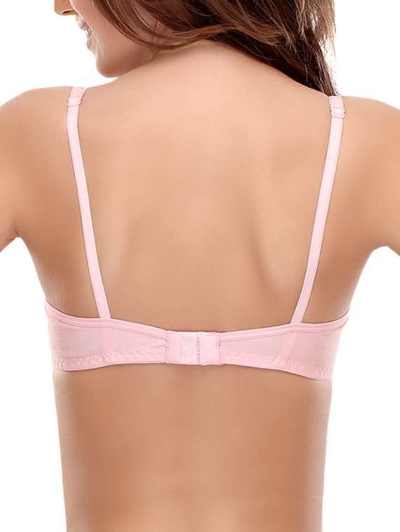set of 3 bow patch solid bras - 14964775 - Standard Image - 8