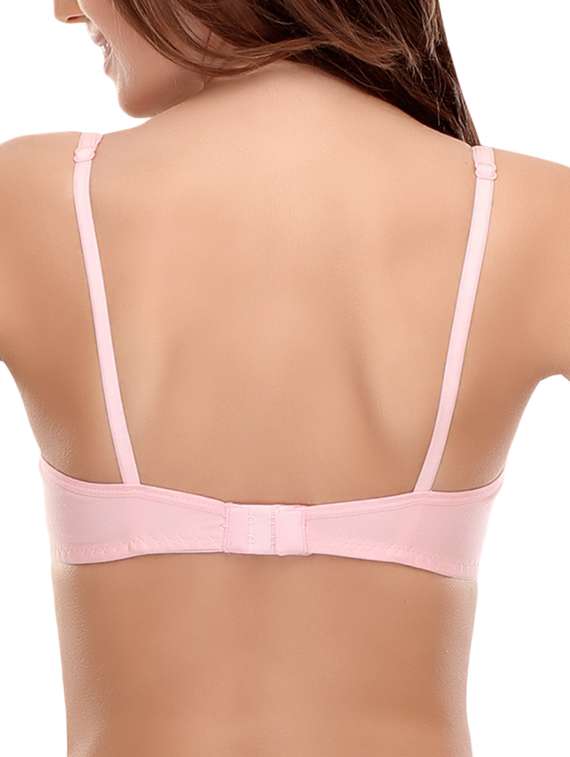 set of 3 multicolored solid cotton t-shirt bras - 14964802 -  Standard Image - 8