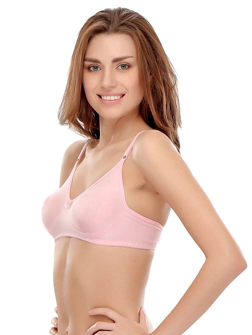 set of 3 multi colored cotton bra - 14964804 -  Standard Image - 5