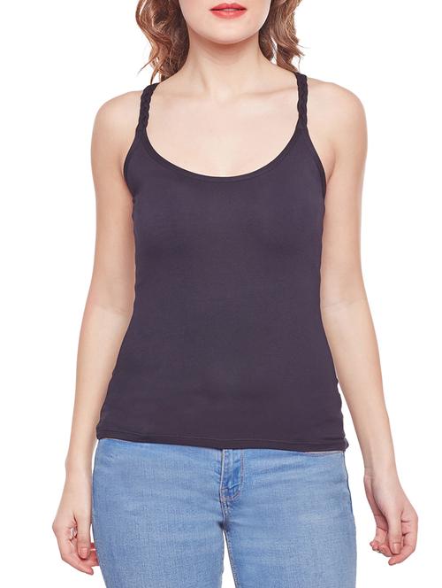 styled back solid camisole - 14966824 - Standard Image - 0