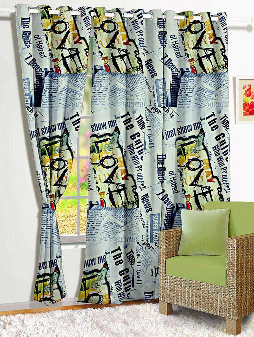 1 pc digital print window curtain-5 feet