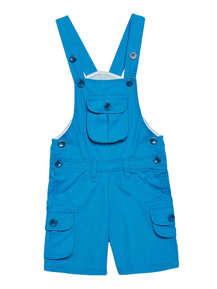 blue cotton dungaree