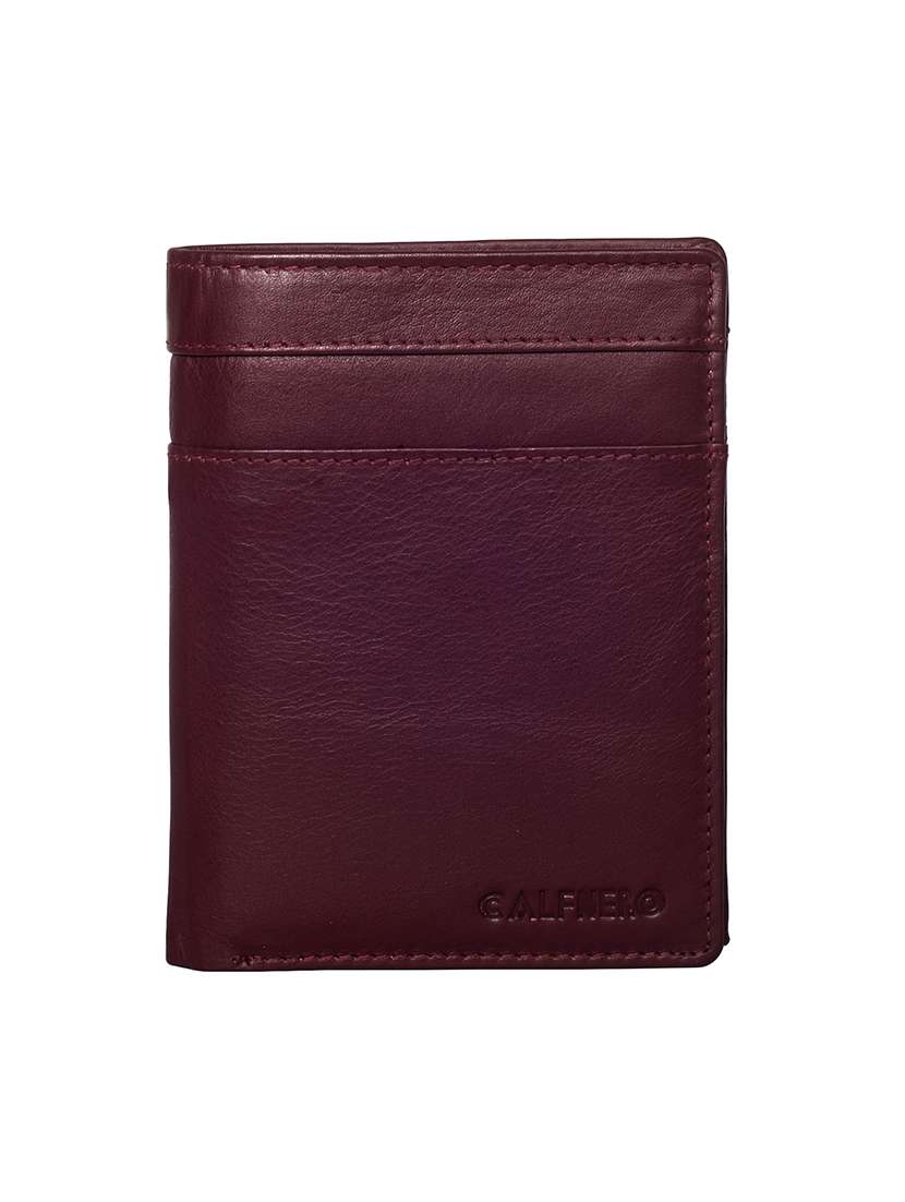 maroon leather wallet - 14972795 - Zoom Image - 0