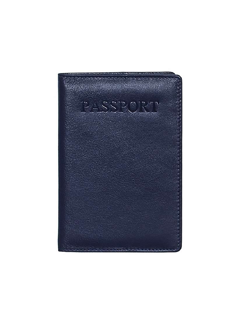 navy blue leather wallet