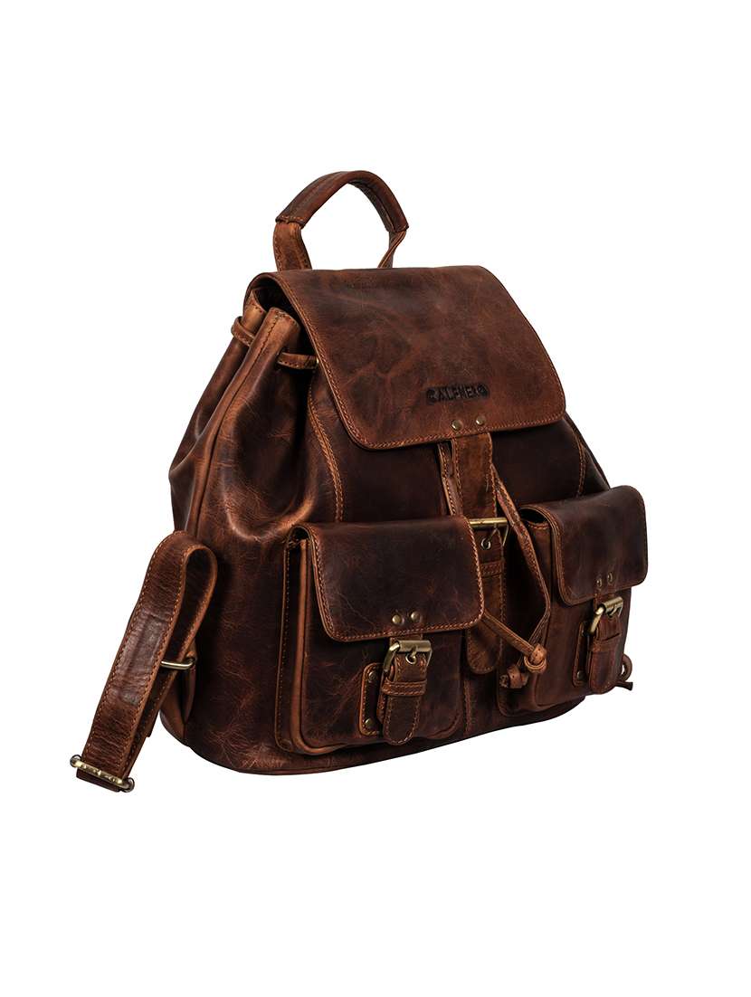 brown leather backpack - 14973891 -  Standard Image - 3