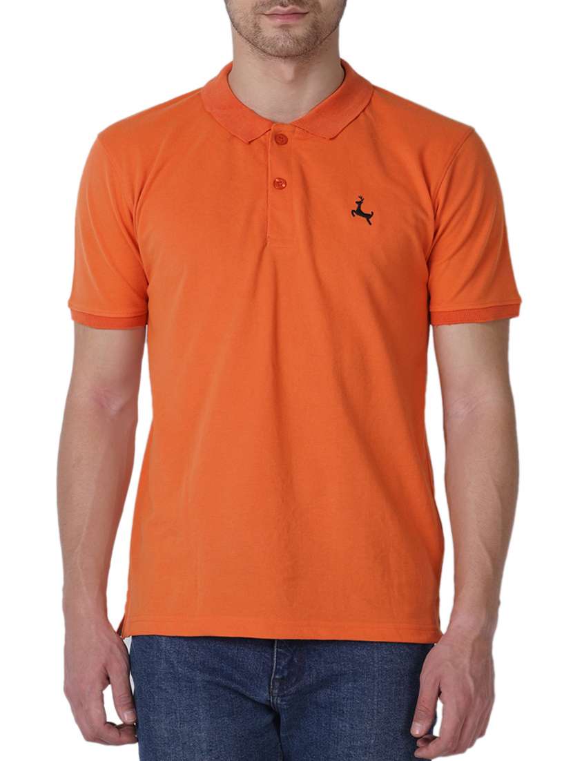orange cotton t-shirt - 14974206 -  Zoom Image - 0